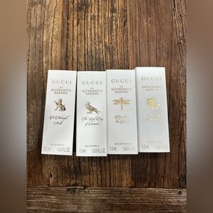 Gucci Alchemist's Garden Fragrance Collection in White and Gold